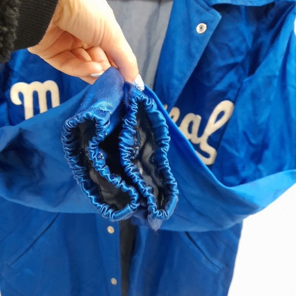 Ebbets Field Flannels Montreal Royals Satin Vintage Jacket made in USA - Picture 11 of 14